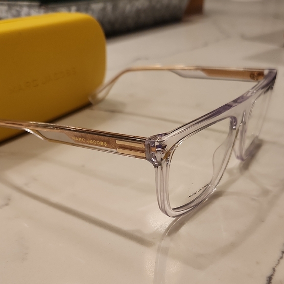 Marc Jacobs Transparent Glasses with Bright Yellow Case main image 5